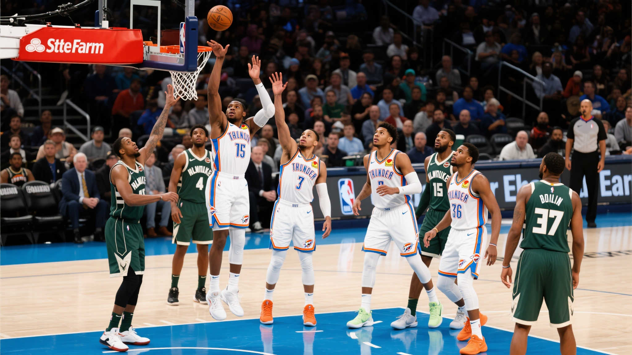 雷霆夺冠之夜：亚历山大主宰战局，七将合力击溃三人步行者